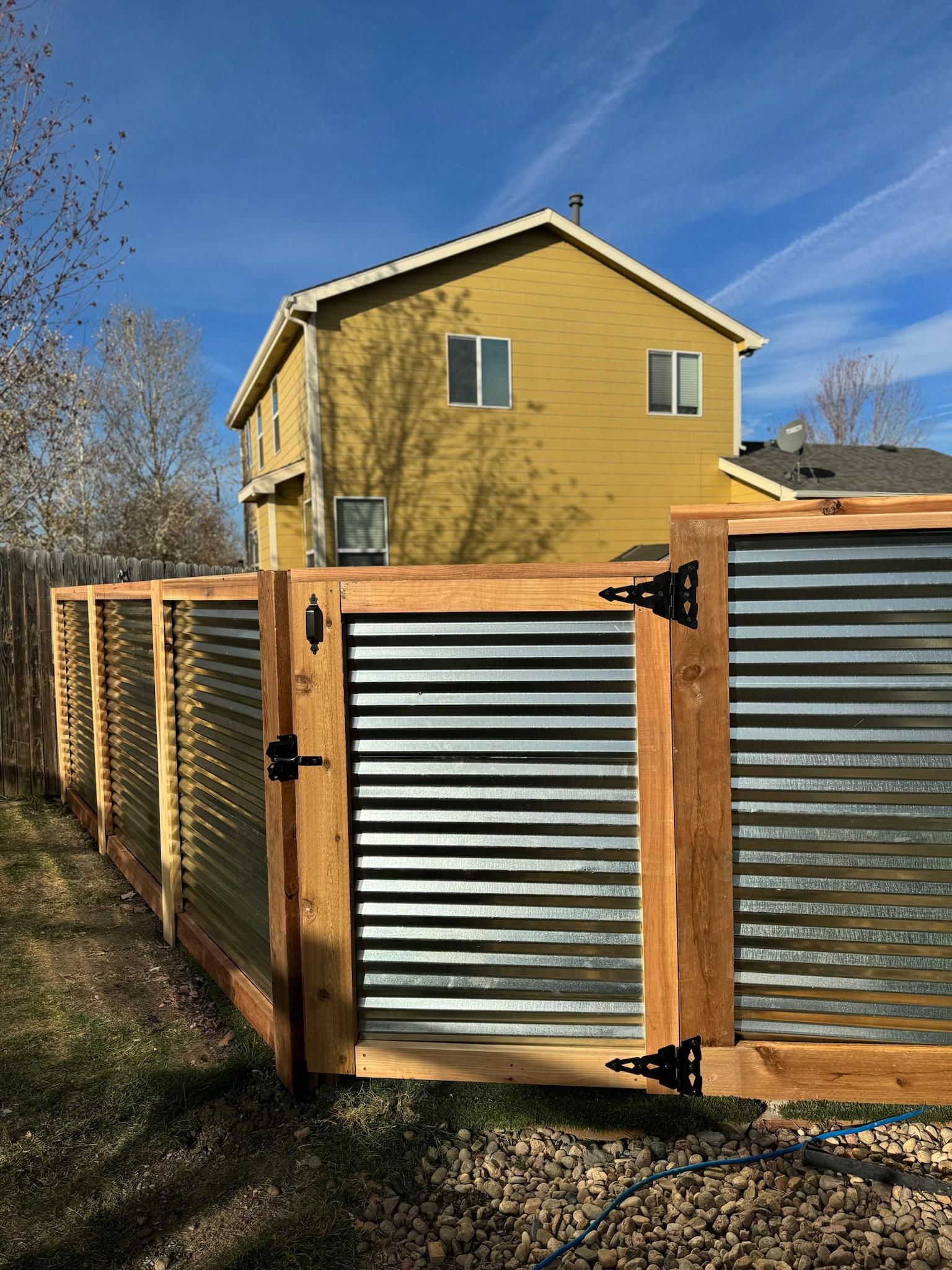 Corrugated Metal Fences